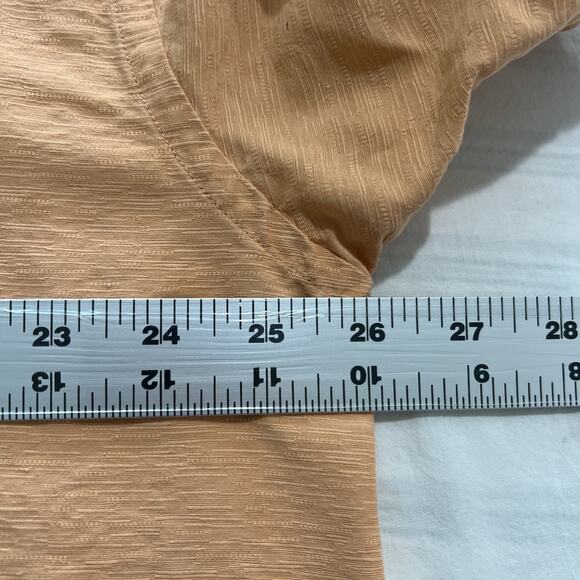 Coconut Bobs Mens Button Up Silk Shirt Size XL Orange Short Sleeve Cruise Beach - Picture 10 of 12